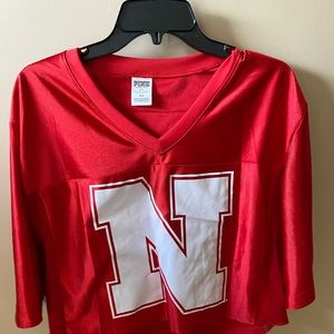 Pink Husker crop top jersey !